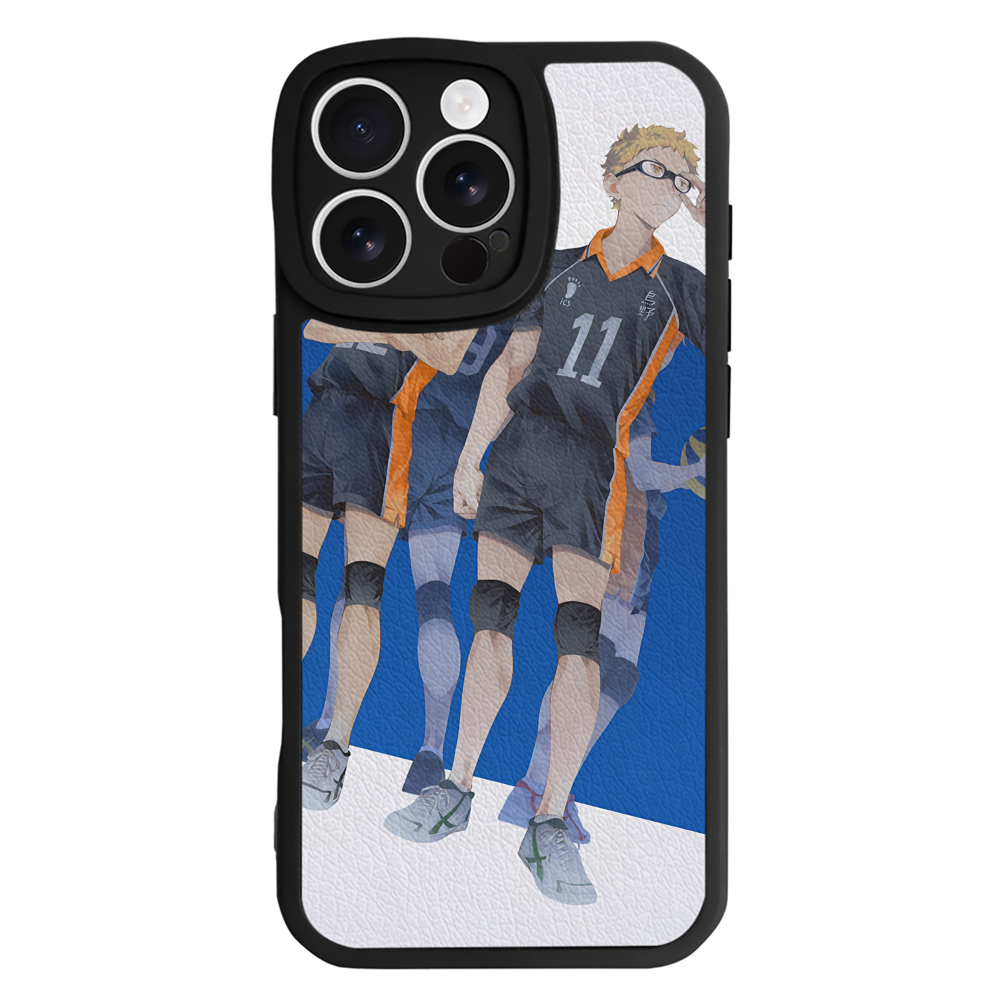 （画像用） ハイキュー!! Haikyu!! 【iPhone 16シリーズ対応】シリコンスマホケース（レザー調） 材質：シリコン